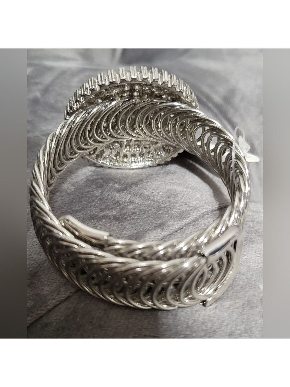 Silver Rhinestone Bracelet - Picture 3 of 5